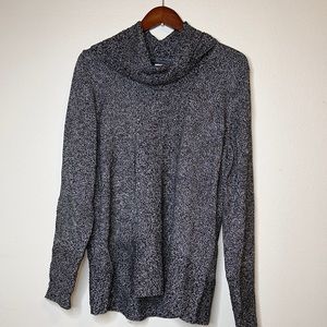 Calvin Klein Grey Black Turtleneck Sweatshirt